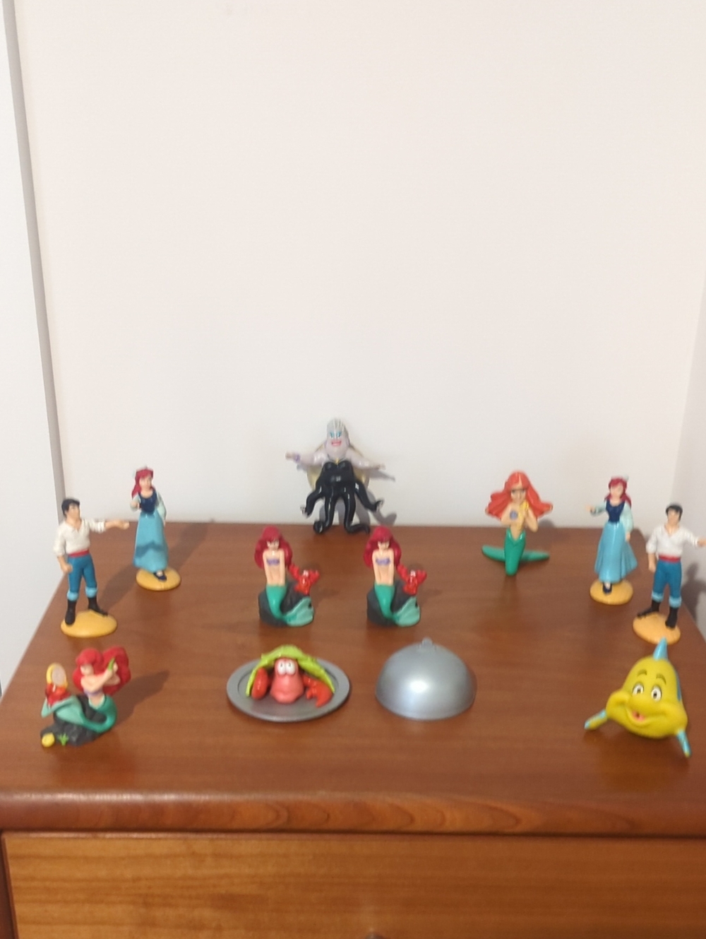 Vintage Figure Set – Ariel & Friends in Red, Green, Yellow and Blue